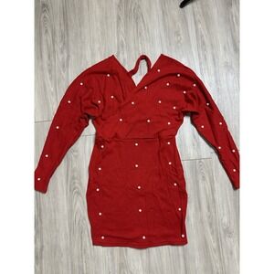 Red Dress Women  Size M